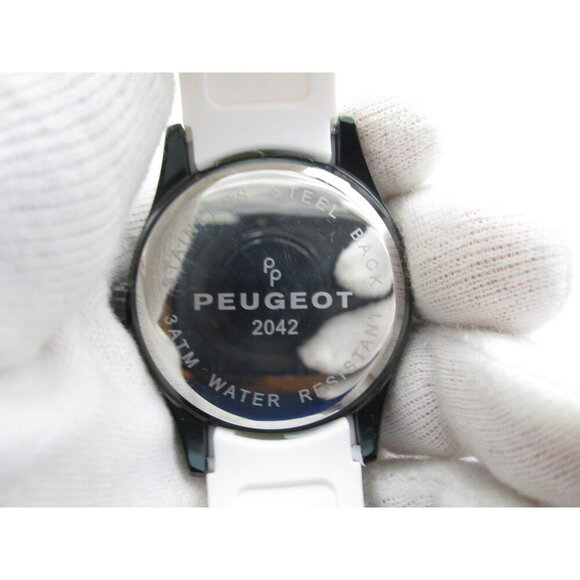 Men Peugeot Quartz 3ATM WR Analog 42mm Round Watch (I14) "New Battery" - Picture 3 of 10
